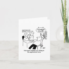 Fitness Club-lid is Uitgeput Card Kaart