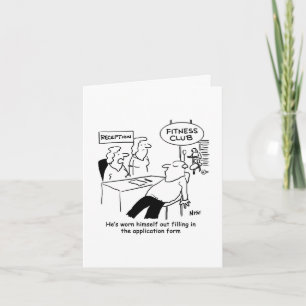 Fitness Club-lid is Uitgeput Card Kaart