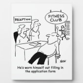 Fitness Club Member is Worn Out Fotoplaat (Voorkant)