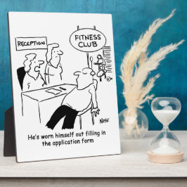 Fitness Club Member is Worn Out Fotoplaat