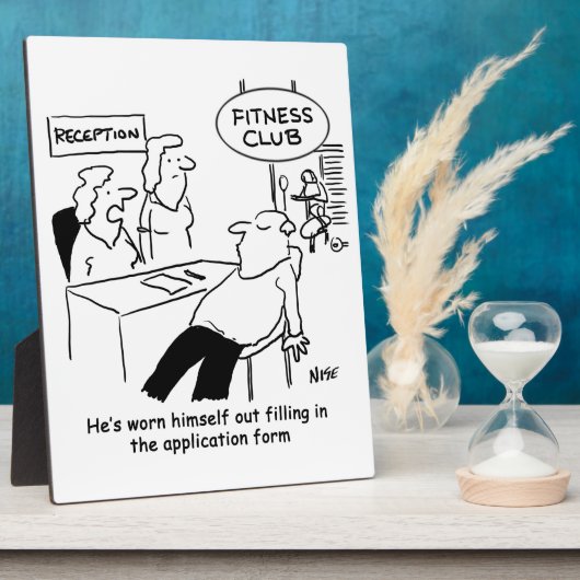 Fitness Club Member is Worn Out Fotoplaat (Zijkant)