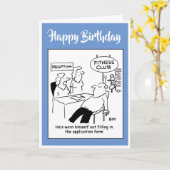 Fitness Club Member is Worn Out Kaart (Gele Bloem)