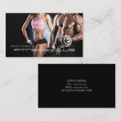 Fitness Club Personal Trainer Bodybuilder Body Visitekaartje (Voorkant / Achterkant)
