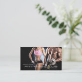 Fitness Club Personal Trainer Bodybuilder Body Visitekaartje (Staand voorkant)