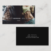 Fitness Club Personal Trainer Bodybuilder Sport Visitekaartje (Voorkant / Achterkant)