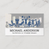 Fitness Coach | Nutritionist | Uitoefening van wer Visitekaartje (Voorkant)