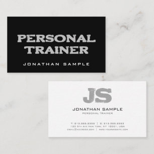 Fitness Coach Personal Trainer Modern Professionee Visitekaartje