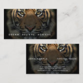 Fitness Coach Professional Elegant Pearl Finish Visitekaartje (Voorkant / Achterkant)