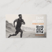 Fitness Coach QR Code Visitekaartje (Voorkant)