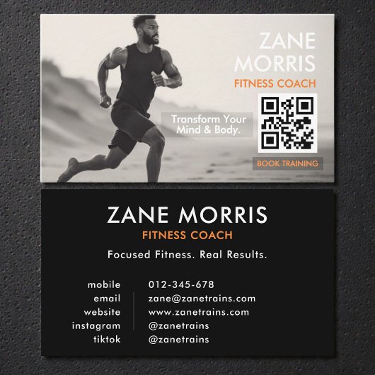 Fitness Coach QR Code Visitekaartje