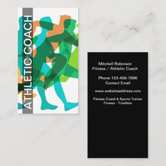 Fitness Coach Sporttrainer Visitekaartje (Voorkant / Achterkant)