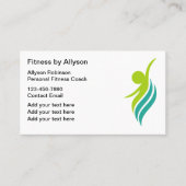 Fitness Coach Trendy Visitekaartjes (Voorkant)
