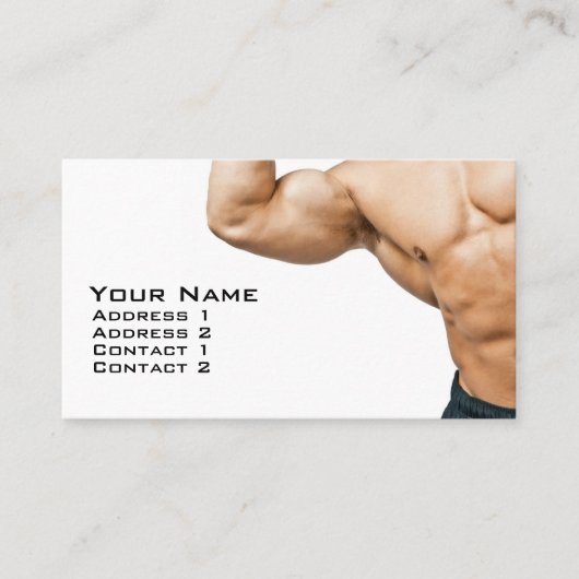 Fitness Coach Visitekaartje (Voorkant)