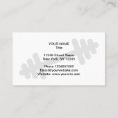 Fitness coach visitekaartje template met logo (Achterkant)
