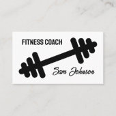 Fitness coach visitekaartje template met logo (Voorkant)