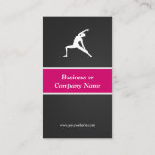 Fitness Coach - Yoga Creative Innovative Visitekaartje (Achterkant)