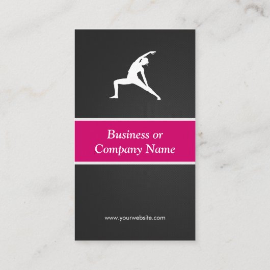 Fitness Coach - Yoga Creative Innovative Visitekaartje (Achterkant)