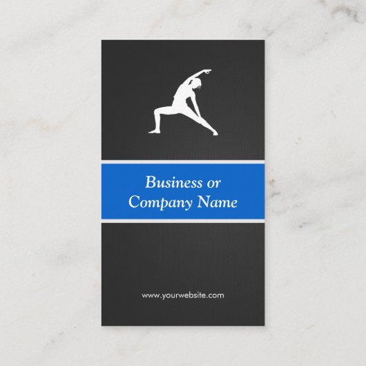 Fitness Coach - Yoga Creative Innovative Visitekaartje (Achterkant)