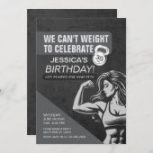 Fitness Crossfit Gewichtstraining Verjaardagsfeest Kaart (Voorkant / Achterkant)
