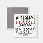 Fitness Dance Motivatie Quote Magneet (Voorkant / Achterkant)