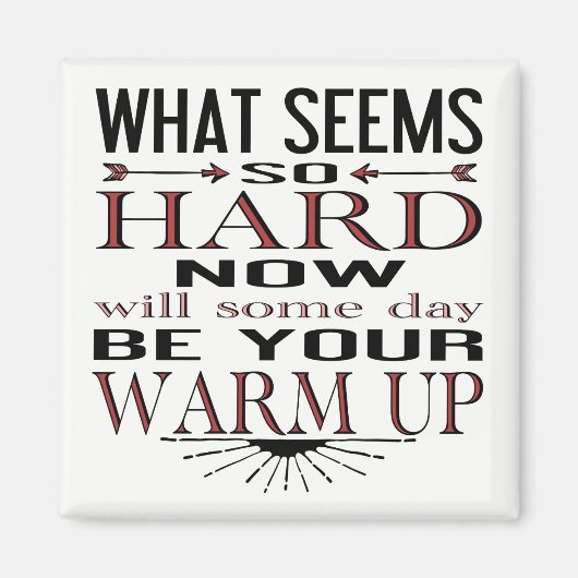 Fitness Dance Motivatie Quote Magneet (Voorkant)