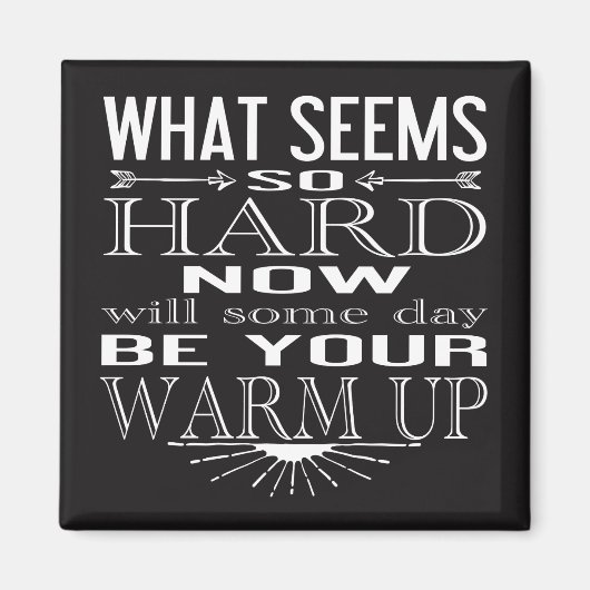 Fitness Dancer Motivatie Citaat Magneet (Voorkant)