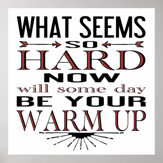 Fitness Dancer Motivatie Citaat Poster (Voorkant)