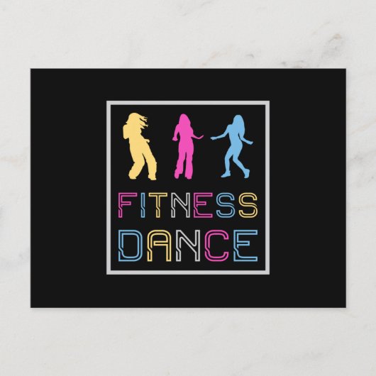 Fitness Dans Gym Dancing Workout Sport Gift Idee Briefkaart (Voorkant)