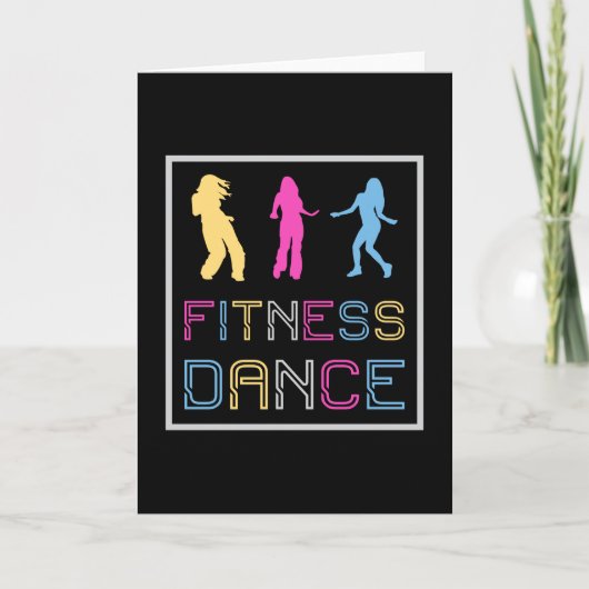 Fitness Dans Gym Dancing Workout Sport Gift Idee Kaart (Voorkant)
