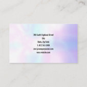 Fitness Dansen Modern Iriserend Visitekaartje (Achterkant)