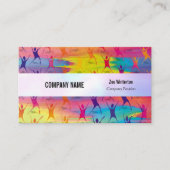 Fitness Dansen Modern Iriserend Visitekaartje (Voorkant)