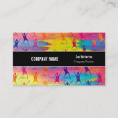 Fitness Dansend Modern Visitekaartje (Voorkant)