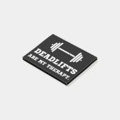Fitness Deadlifts zijn mijn therapie Post-it® Notes (Schuin)