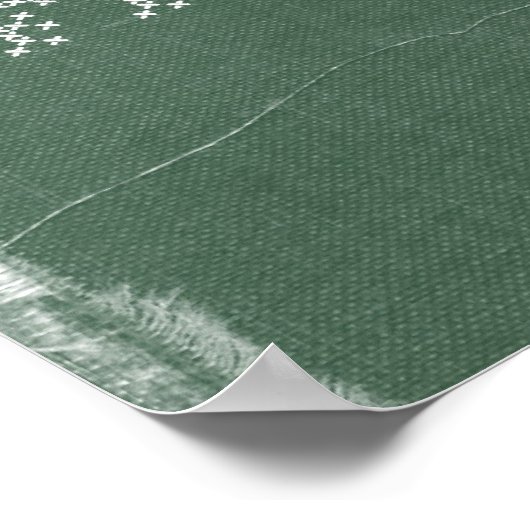 Fitness Discipline Poster in Green Denim (Hoek)