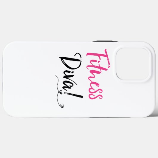 "Fitness Diva!" Case-Mate iPhone Case (Achterkant (horizontaal))