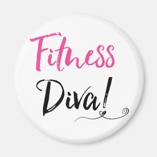 "Fitness Diva" Magneet