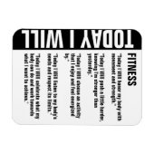 Fitness Doelen Herinnering Aanpassen Magneet (Horizontaal)