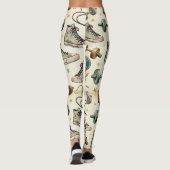 Fitness dumbbells springen touwen patronen leggings (Achterkant)