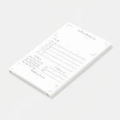 Fitness en Gezondheid Tracker Post-it® Notes (Schuin)