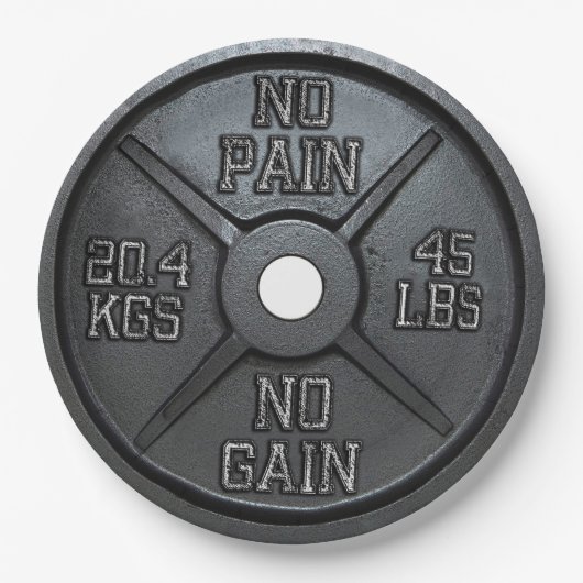 Fitness en gym Motivation Papieren Bordje (Voorkant)