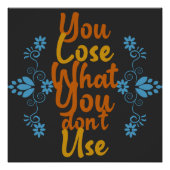 Fitness en Gym Quote Perfect Poster (Voorkant)