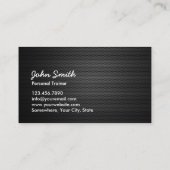 Fitness en persoonlijke trainer Dark Metal Visitekaartje (Achterkant)