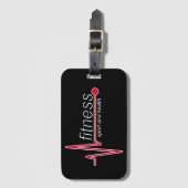 Fitness en sport bagagelabel (Voorkant (verticaal))