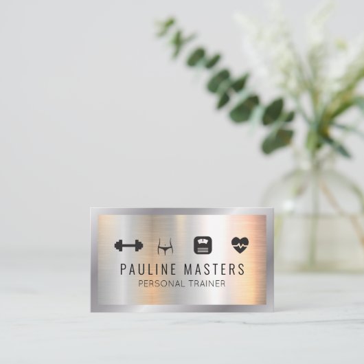 fitness en voeding | Aanstelling van een persoonli Afsprakenkaartje (Staand voorkant)