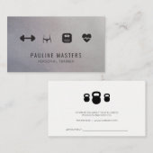 Fitness en Voeding | Personal Trainer Afsprakenkaartje (Voorkant / Achterkant)