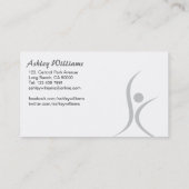 Fitness en voedingsdeskundigen - Visitekaartjes (Achterkant)