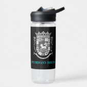 Fitness en wapenmantel Puerto Rico / vlag Waterfles (Links)