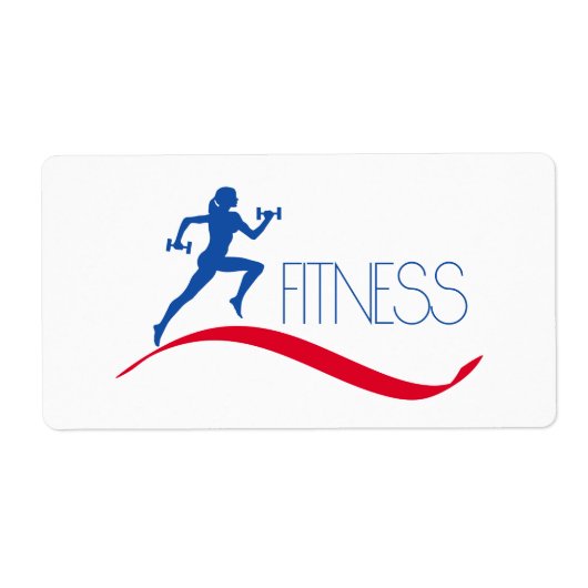 fitness etiket (Voorkant)