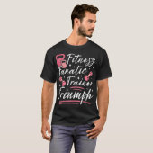Fitness Fanatic, Trainer Triumph Design T-shirt (Voorkant volledig)