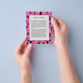 Fitness - fitnessout Gym Sport Roze glitter Flyer (Hand)